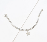 Diamonique x Jennifer Miller Tennis Bracelet w/ Star Charm Small